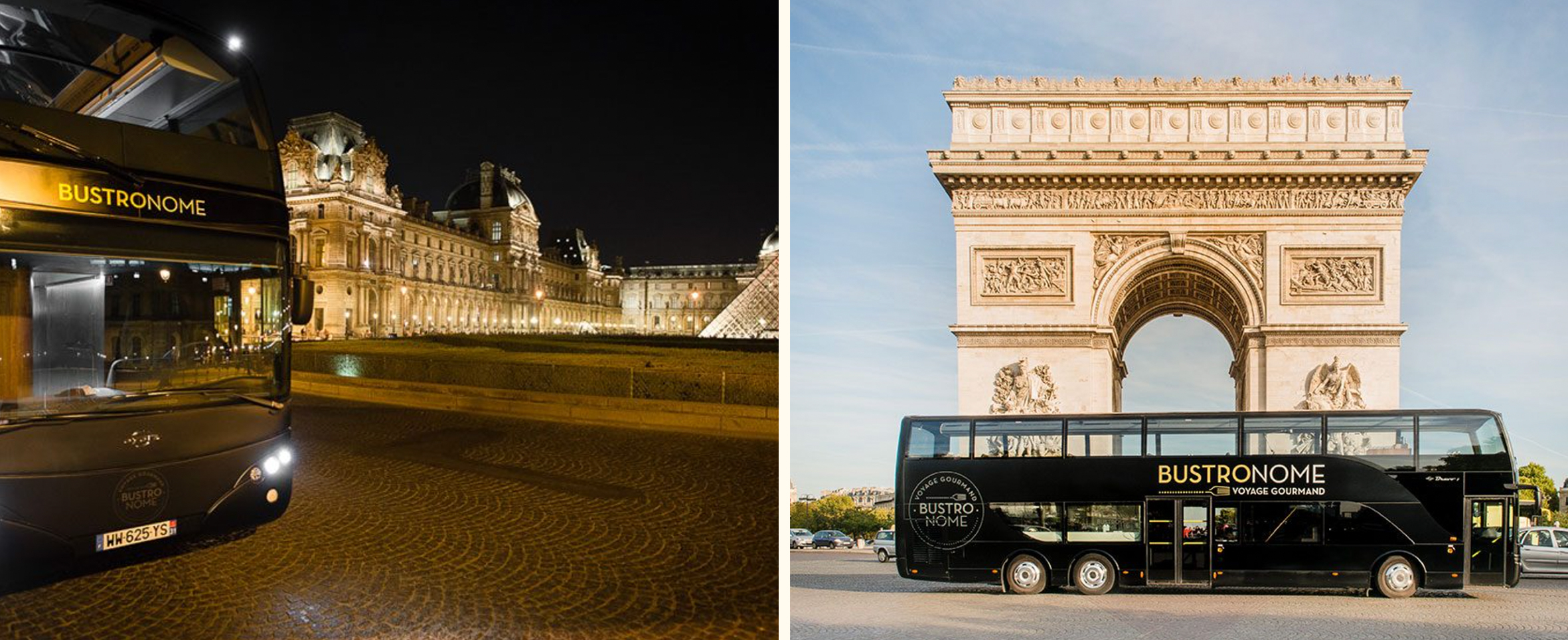 Bus gastronómico de París para cenar mientras visitas la ciudad de noche.
