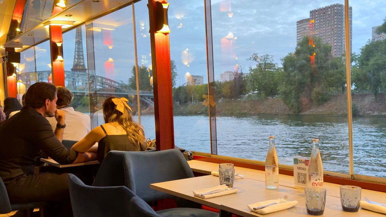 Vista del sena desde la trattoria.