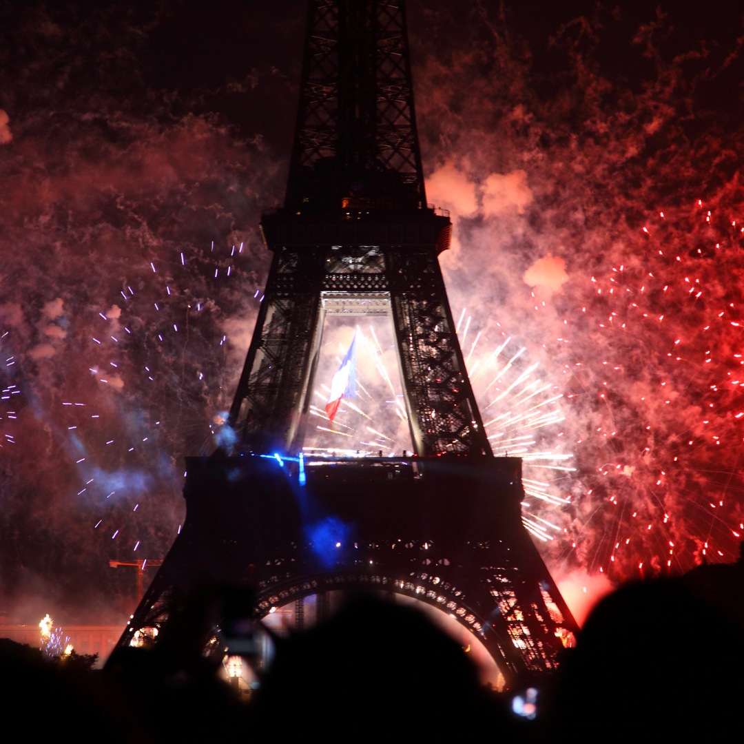 Torre Eiffel el 14 de julio.