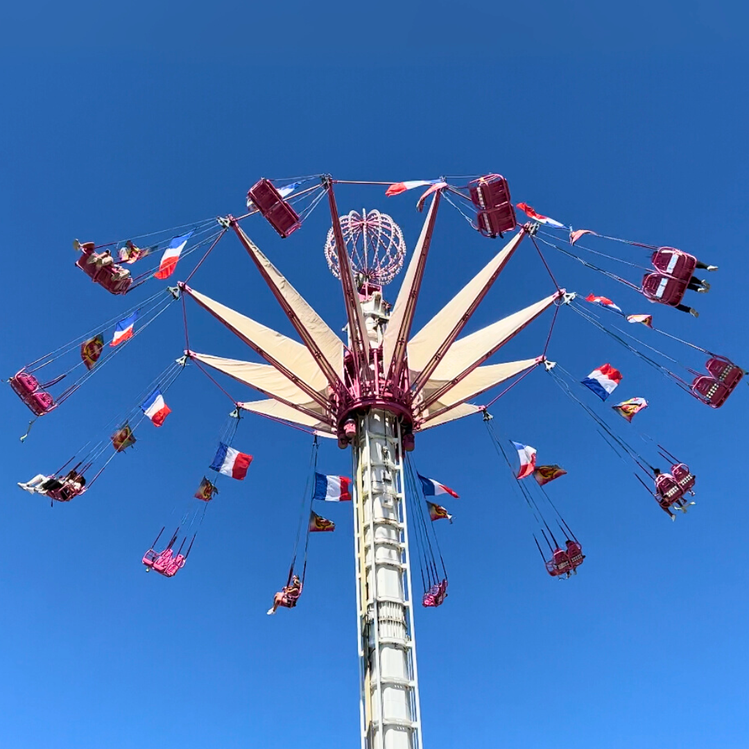 Feria de verano en el jardín de las Tullerías.