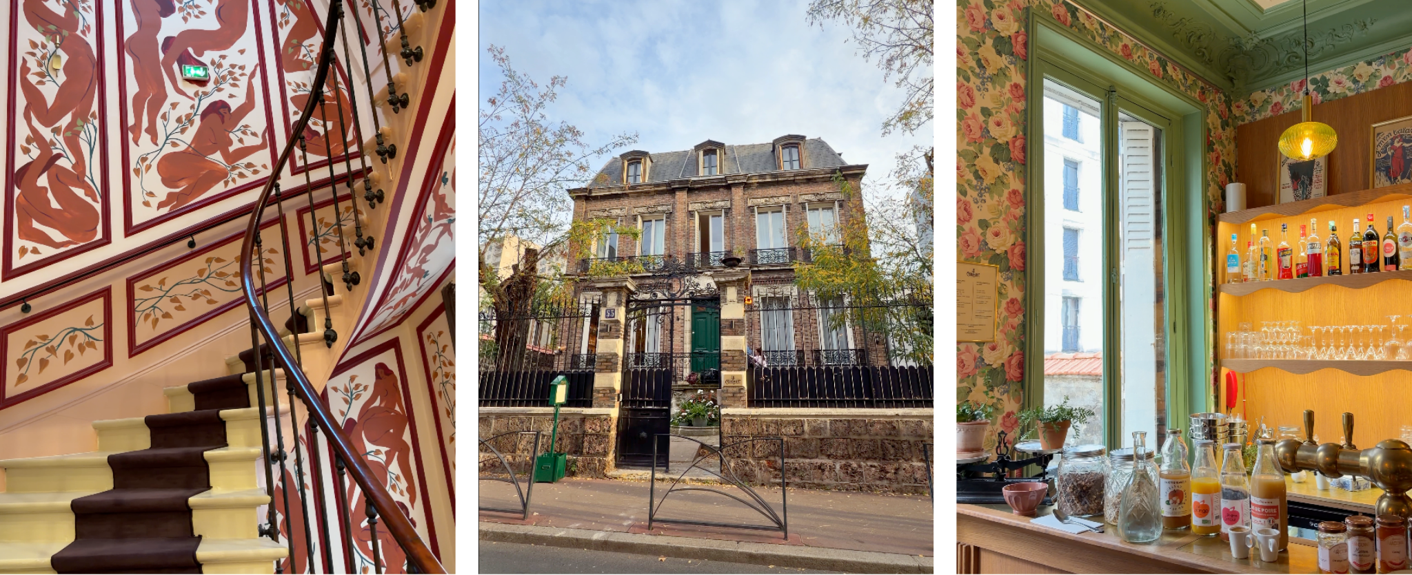Mujer con celular en mano en París.