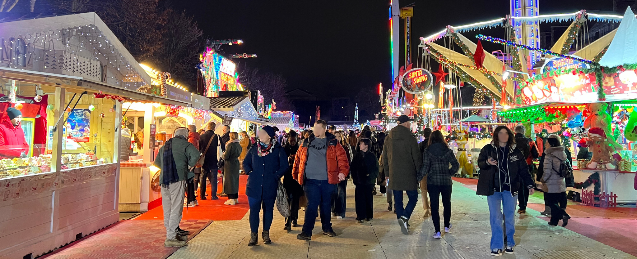 Mercado de Navidad de las Tullerías en enero.